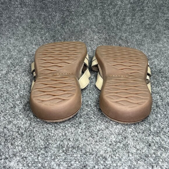 Merrell Sandals Womens Size 8 Tan Strappy Outdoor Comfort Casaul Thong Flip Flop - Picture 11 of 12